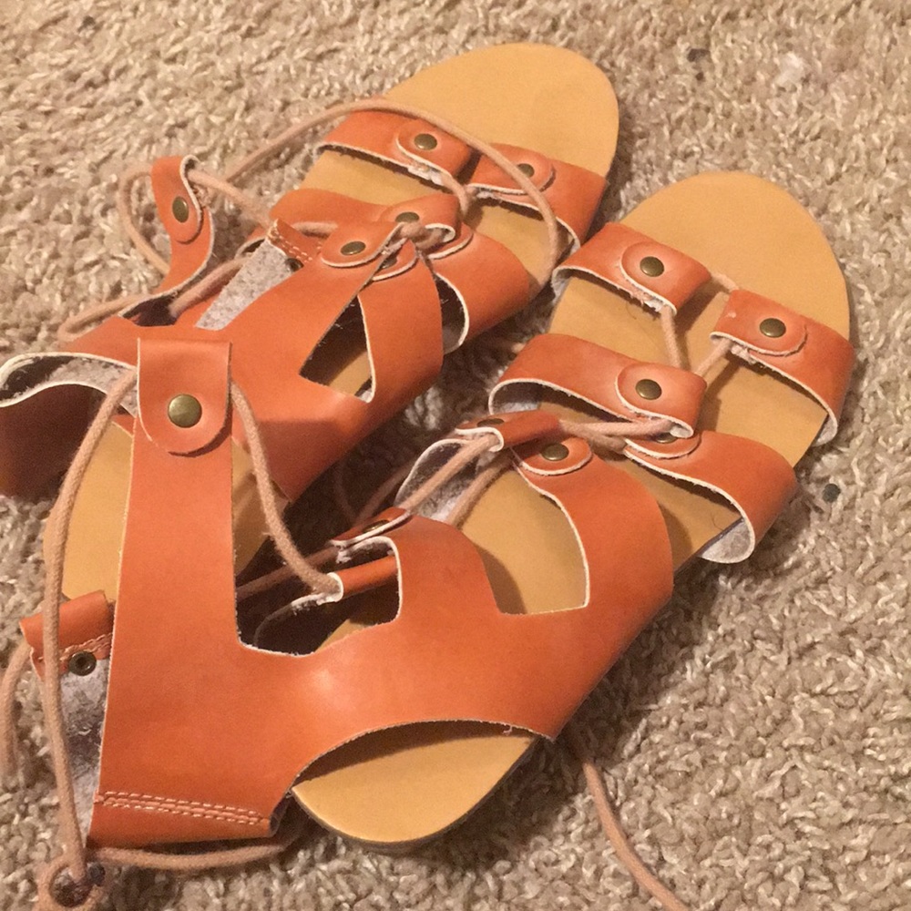 Lace up sandals